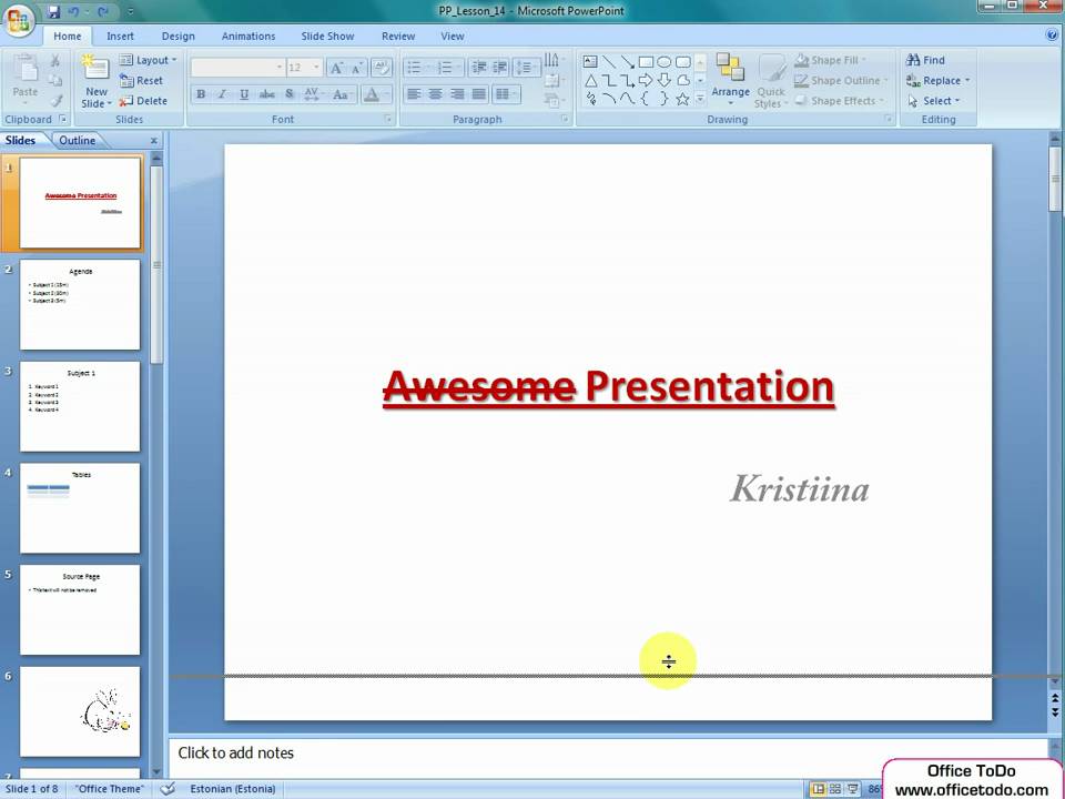 how to make note version of powerpoint